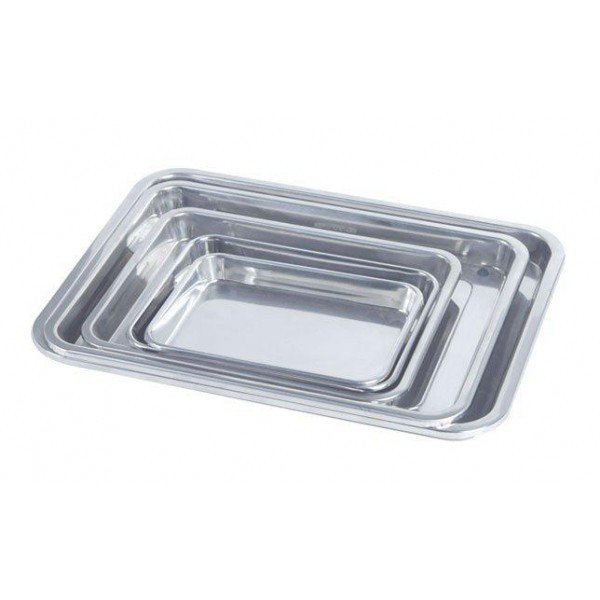 BANDEJA ACERO INOX 31X24X2.5 CMS